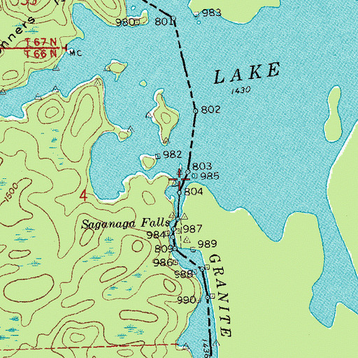 Topographic Map of Granite River, MN