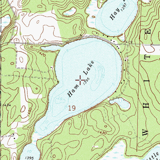 Topographic Map of Ham Lake, MN