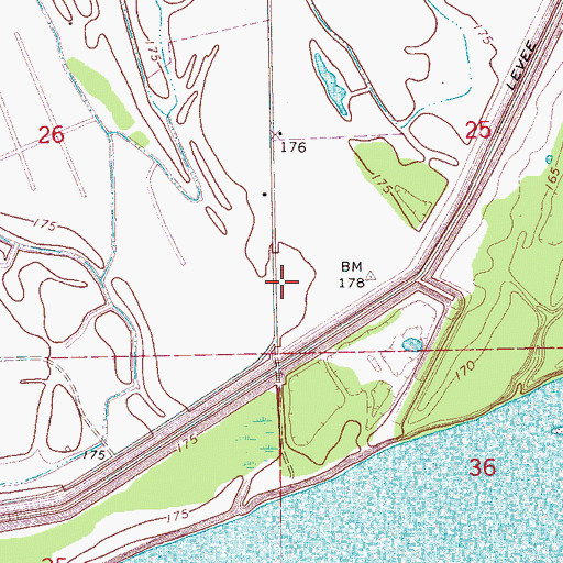 Topographic Map of United States National River Academy, AR