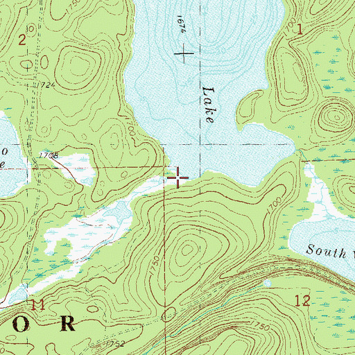 Topographic Map of Harry Creek, MN
