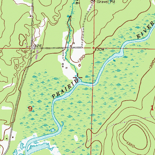 Topographic Map of Hay Creek, MN