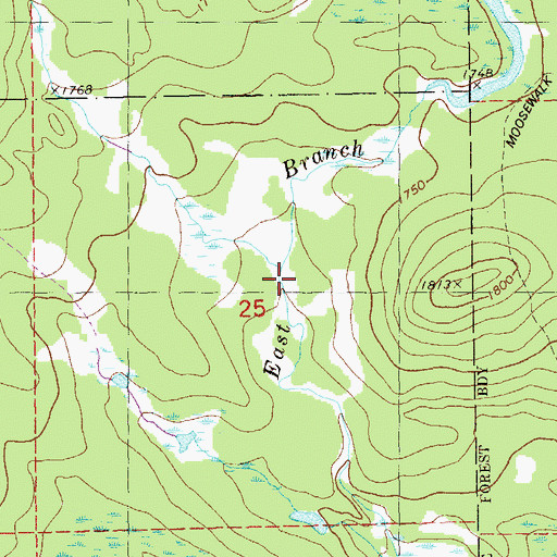Topographic Map of Hen Creek, MN