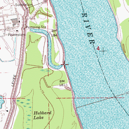 Topographic Map of Williamson Landing, AR