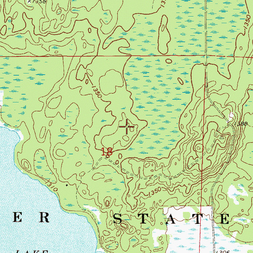 Topographic Map of Hill River State Forest, MN