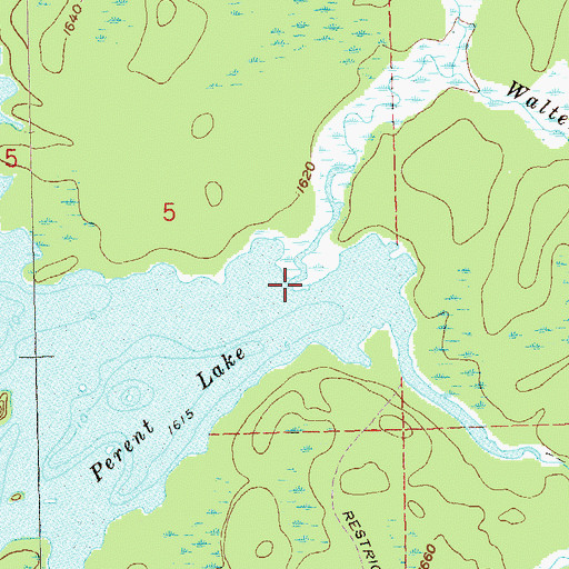 Topographic Map of Hog Creek, MN