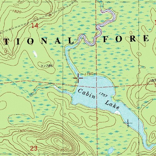 Topographic Map of Hoist Creek, MN