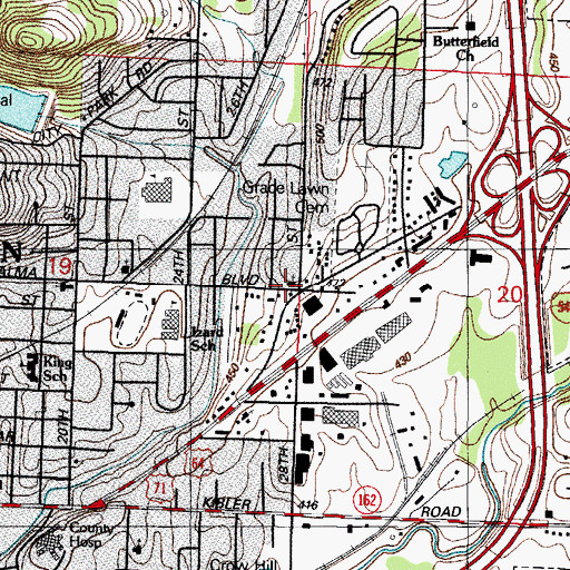 Topographic Map of Bethlehem Freewill Baptist Church, AR