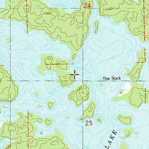 Topographic Map of Lake Insula, MN
