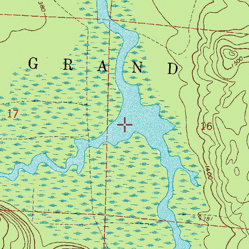 Topographic Map of Irish Creek, MN