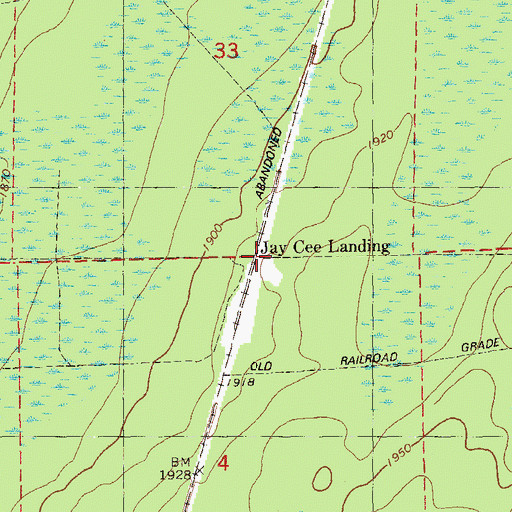 Topographic Map of Jay See Landing, MN