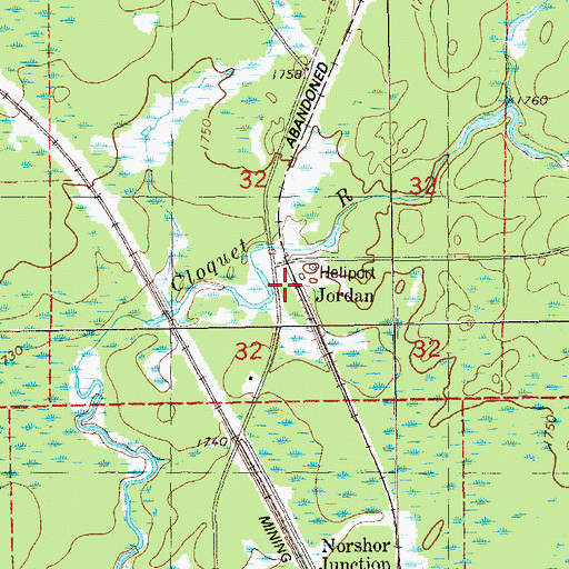 Topographic Map of Jordan, MN