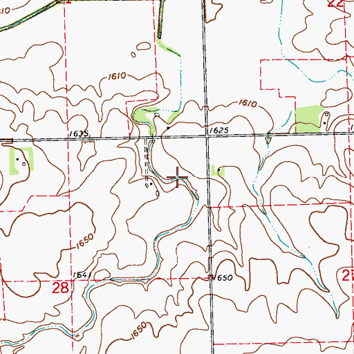 Topographic Map of Judicial Ditch Number Twentynine, MN