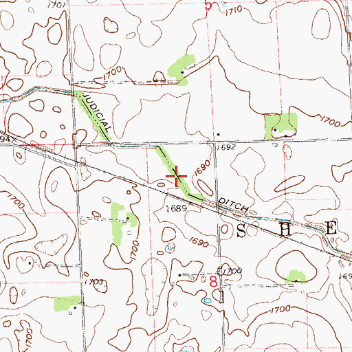 Topographic Map of Judicial Ditch Number Thirtyone, MN