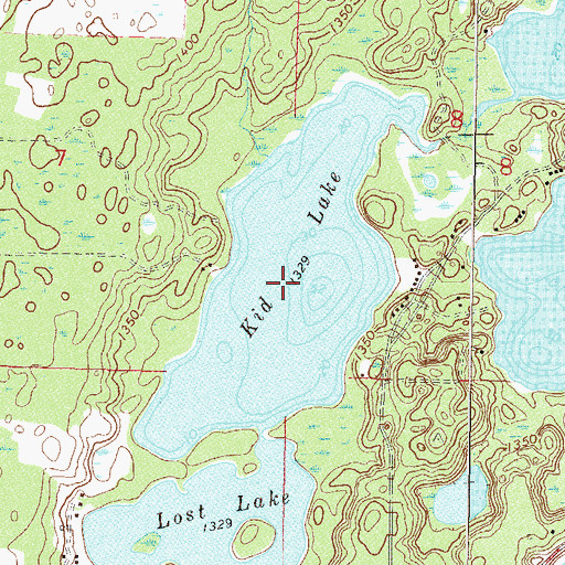 Topographic Map of Kid Lake, MN