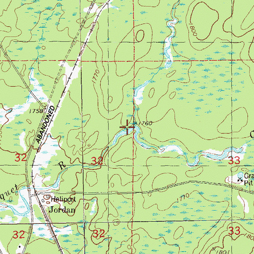 Topographic Map of Kinney Creek, MN