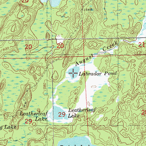 Topographic Map of Labrador Pond, MN