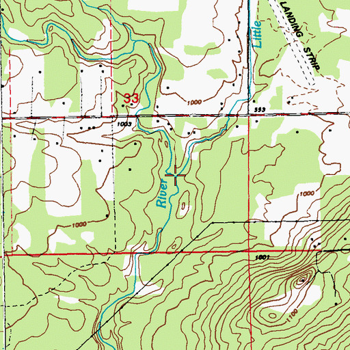 Topographic Map of Little Knife River, MN
