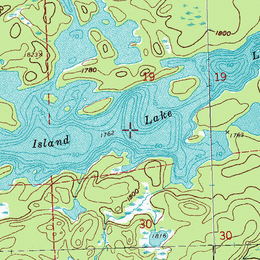 Topographic Map of Long Island Lake, MN
