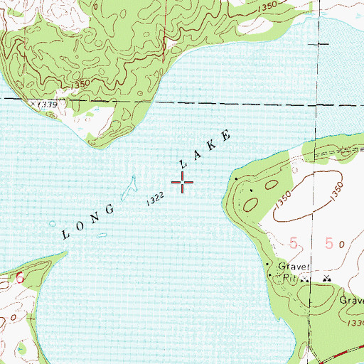 Topographic Map of Long Lake, MN
