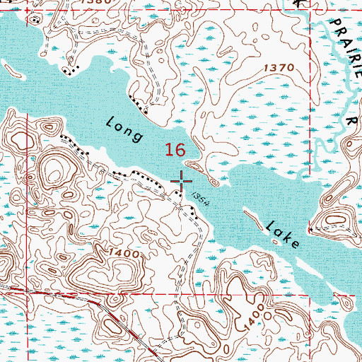 Topographic Map of Long Lake, MN