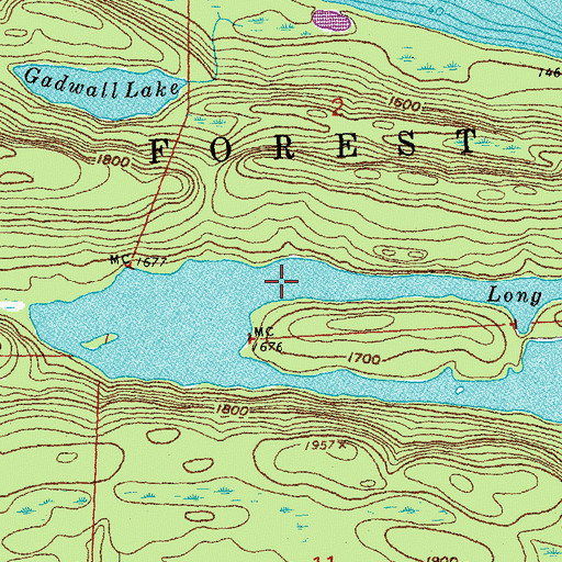 Topographic Map of Long Lake, MN