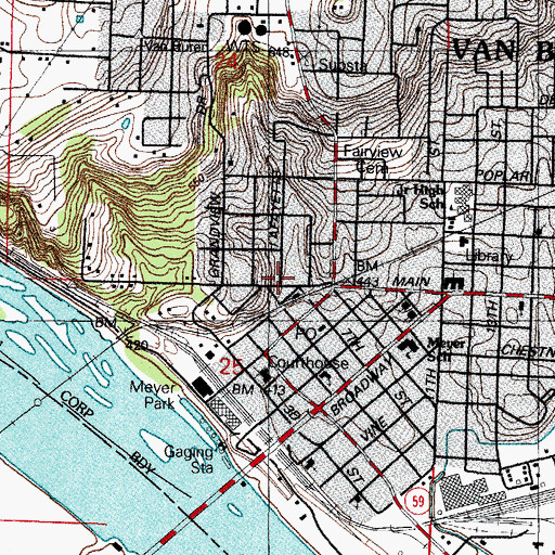 Topographic Map of Mount Olive United Methodist Church, AR