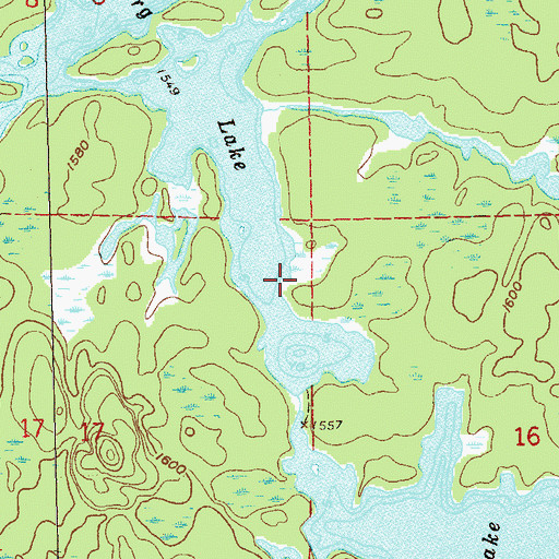Topographic Map of Malberg Lake, MN