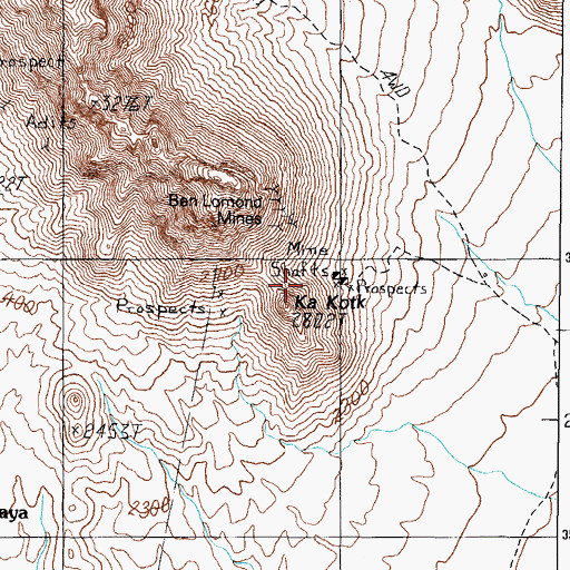 Topographic Map of Ka Kotk, AZ
