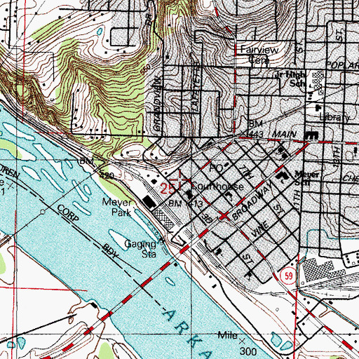 Topographic Map of New Testament Holiness Church, AR