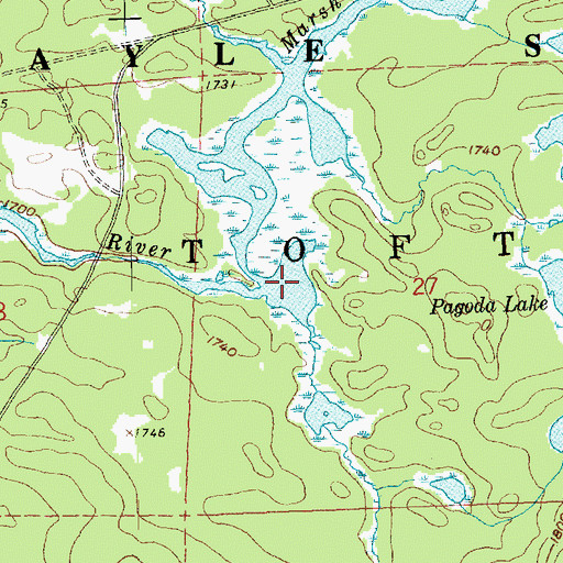 Topographic Map of Marsh Lake, MN