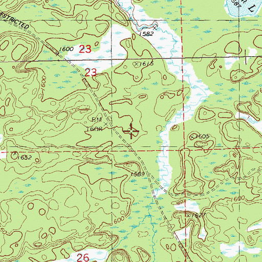 Topographic Map of Martin Landing, MN