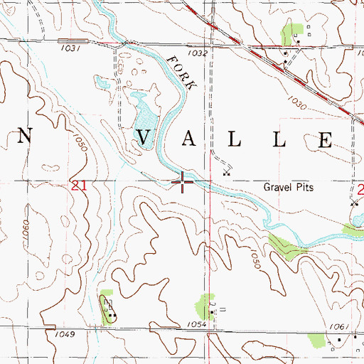 Topographic Map of McCuen Creek, MN