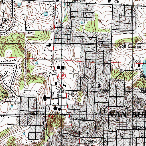 Topographic Map of Parkview Elementary School, AR