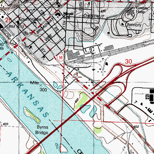 Topographic Map of Pentecostal Church of Tomorrow, AR