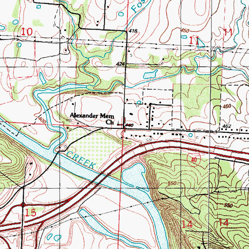 Topographic Map of Rena School (historical), AR