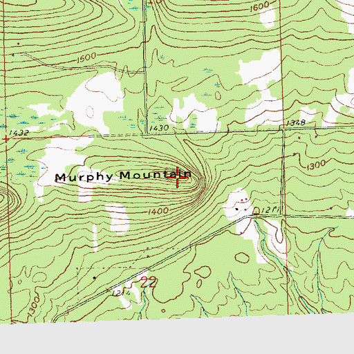 Topographic Map of Murphy Mountain, MN