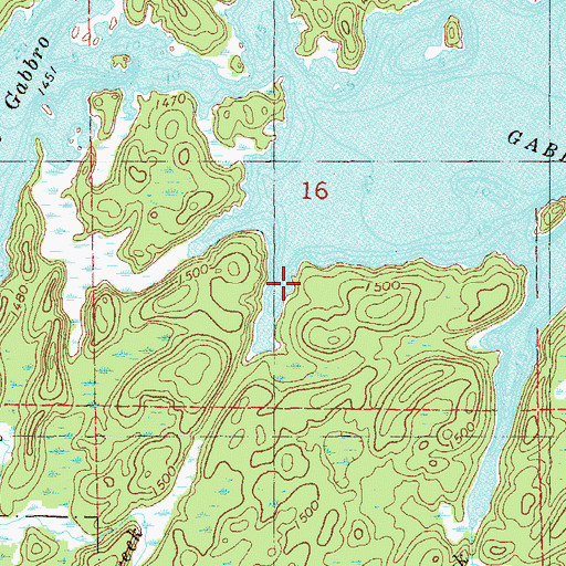 Topographic Map of Nickel Creek, MN