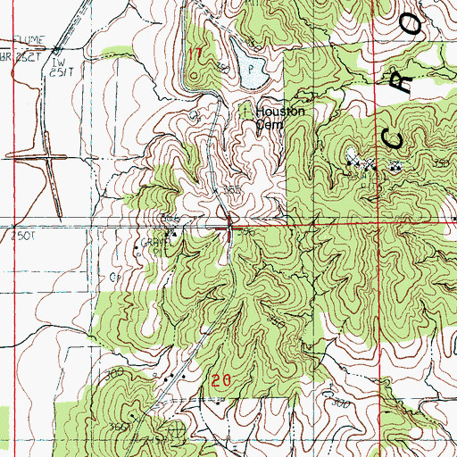 Topographic Map of Buffalolick (historical), AR