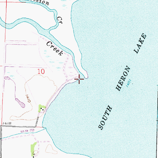 Topographic Map of Okabena Creek, MN