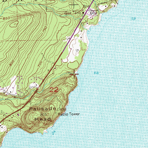 Topographic Map of Palisade Creek, MN