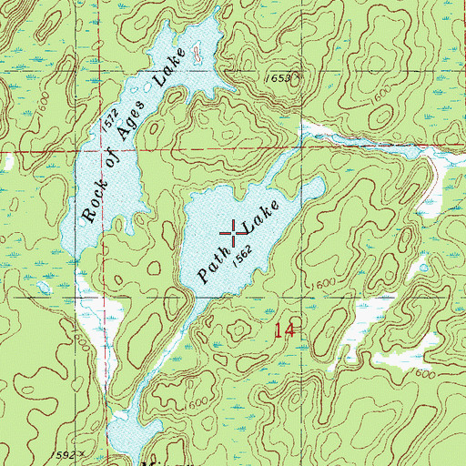 Topographic Map of Path Lake, MN