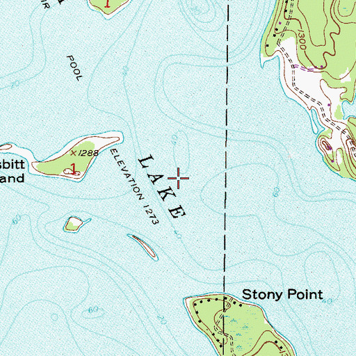 Topographic Map of Pokegama Lake, MN