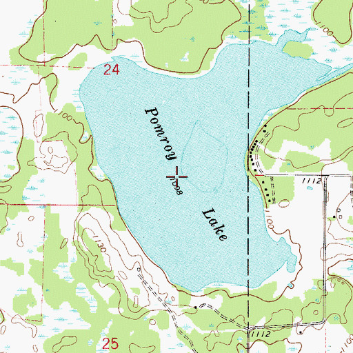 Topographic Map of Pomroy Lake, MN