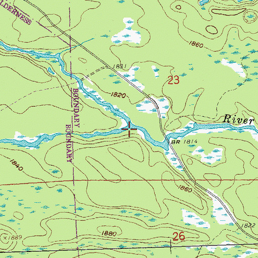 Topographic Map of Poplar Creek, MN