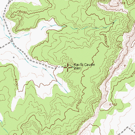 Topographic Map of Kai Si Caude Well, AZ