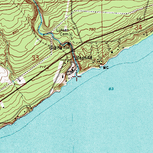 Topographic Map of Poplar River, MN