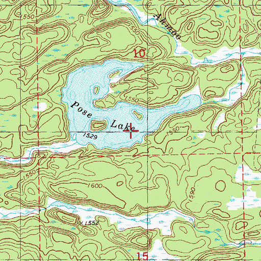 Topographic Map of Pose Lake, MN