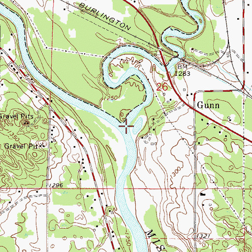 Topographic Map of Prairie River, MN
