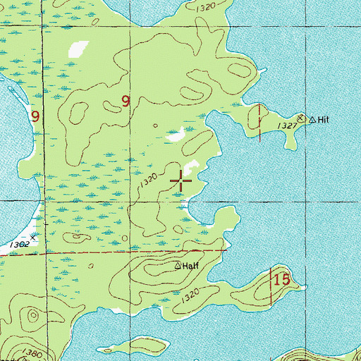 Topographic Map of Quetco Wilderness Research Center, MN