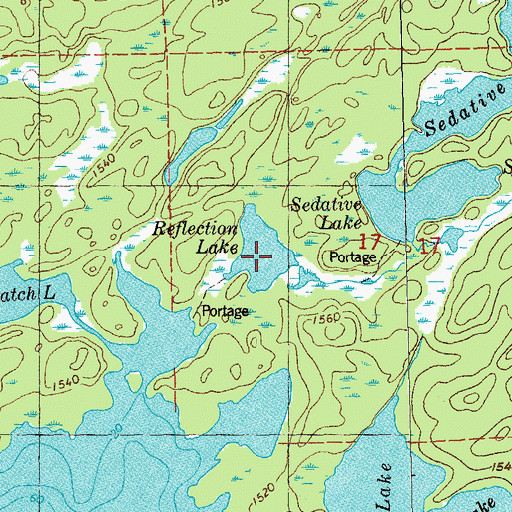 Topographic Map of Reflection Lake, MN